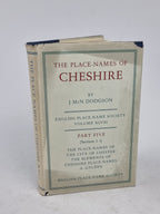 The Place-Names of Cheshire: Part Five (Section 1:i), J. McN. Dodgson