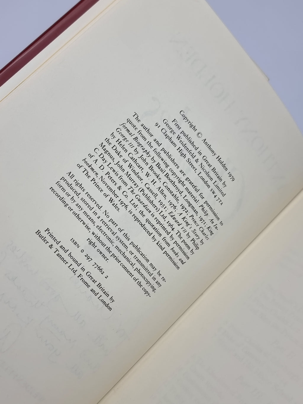 Charles, Prince of Wales, Anthony Holden — 1st Edition