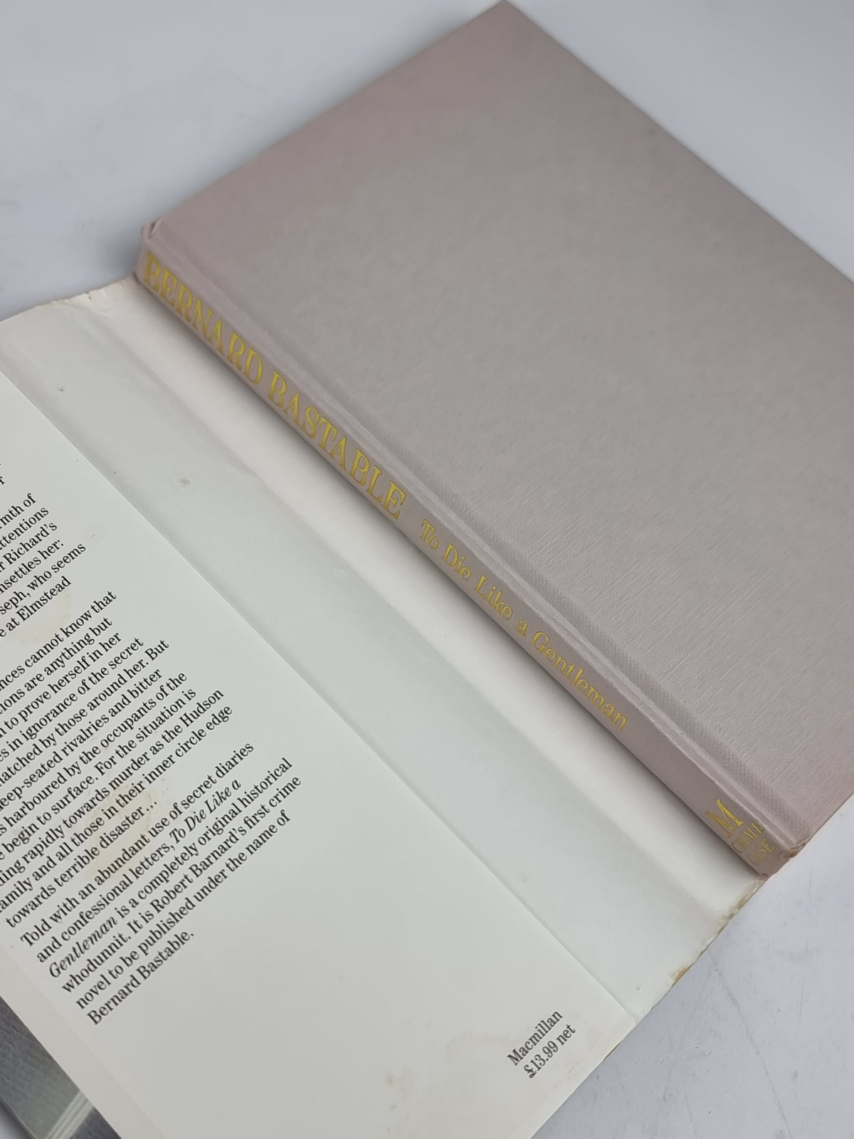 To Die Like a Gentleman, Bernard Bastable — 1st Edition