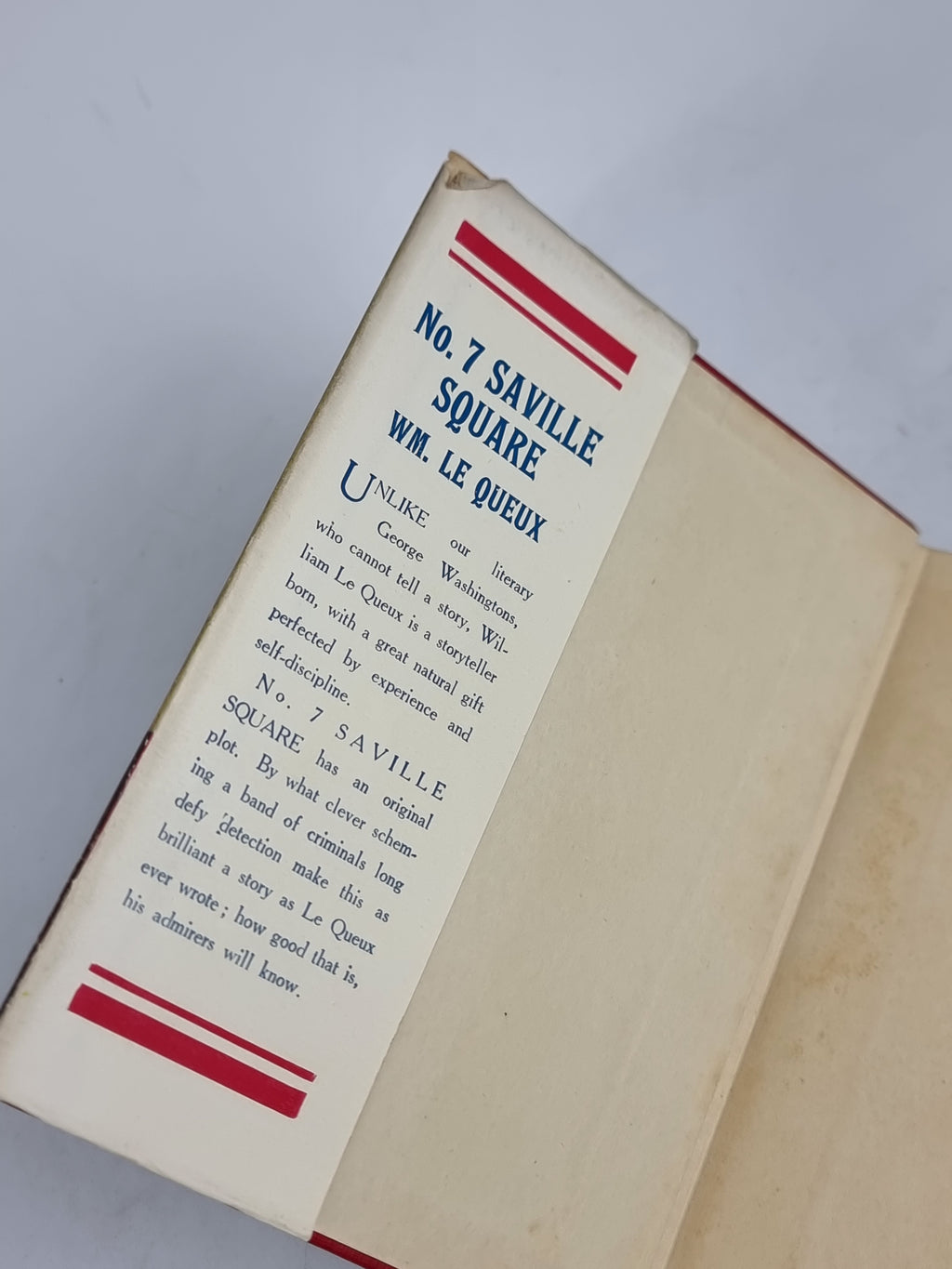No. 7 Saville Square, William Le Queux — Reprint