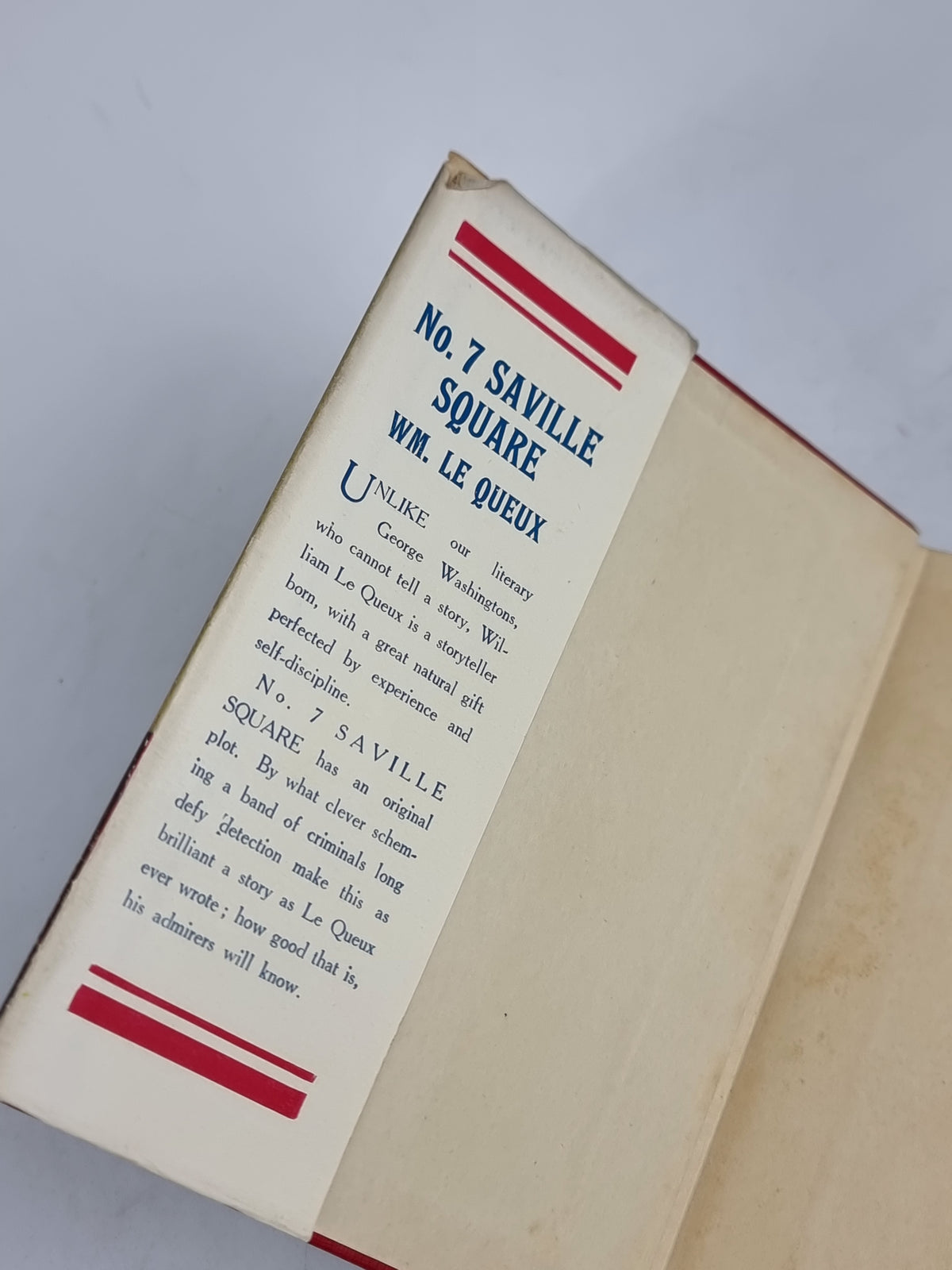 No. 7 Saville Square, William Le Queux — Reprint