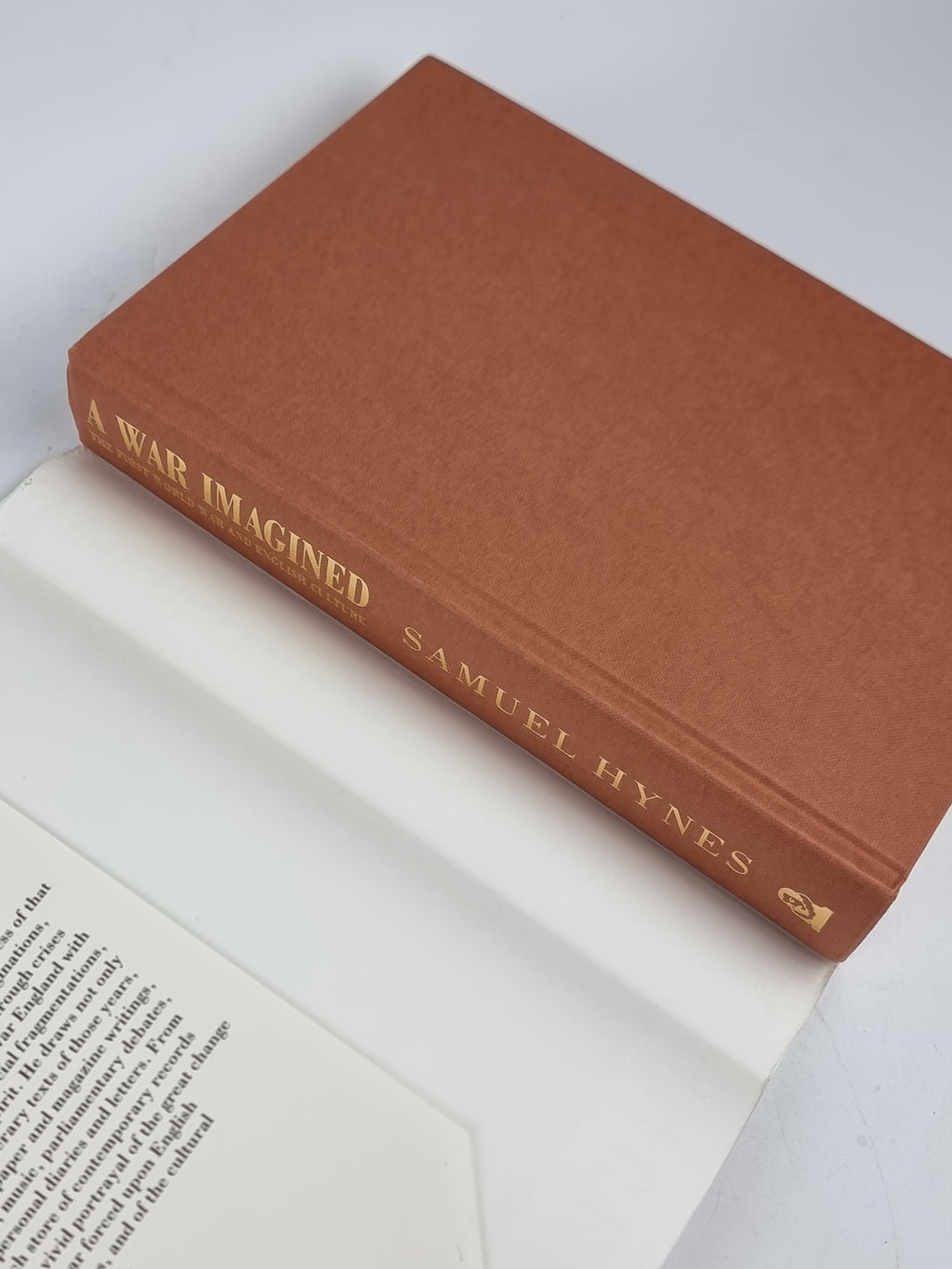 A War Imagined: The First World War and English Culture, Samuel Hynes — 1st Ed