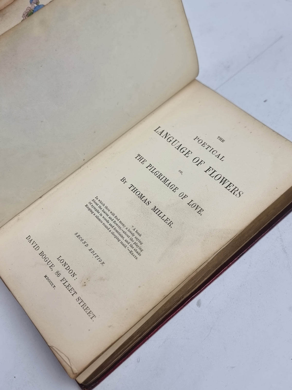The Poetical Language of Flowers; or, The Pilgrimage of Love, Thomas Miller