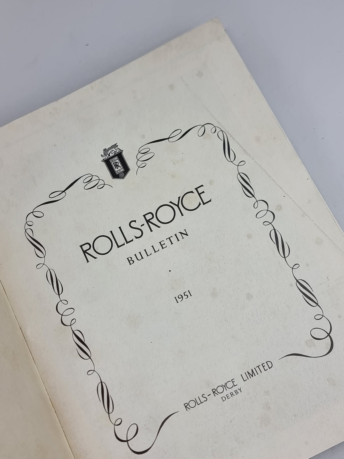 Rolls-Royce Bulletin 1951-1955, Rolls-Royce Limited — 1st Edition