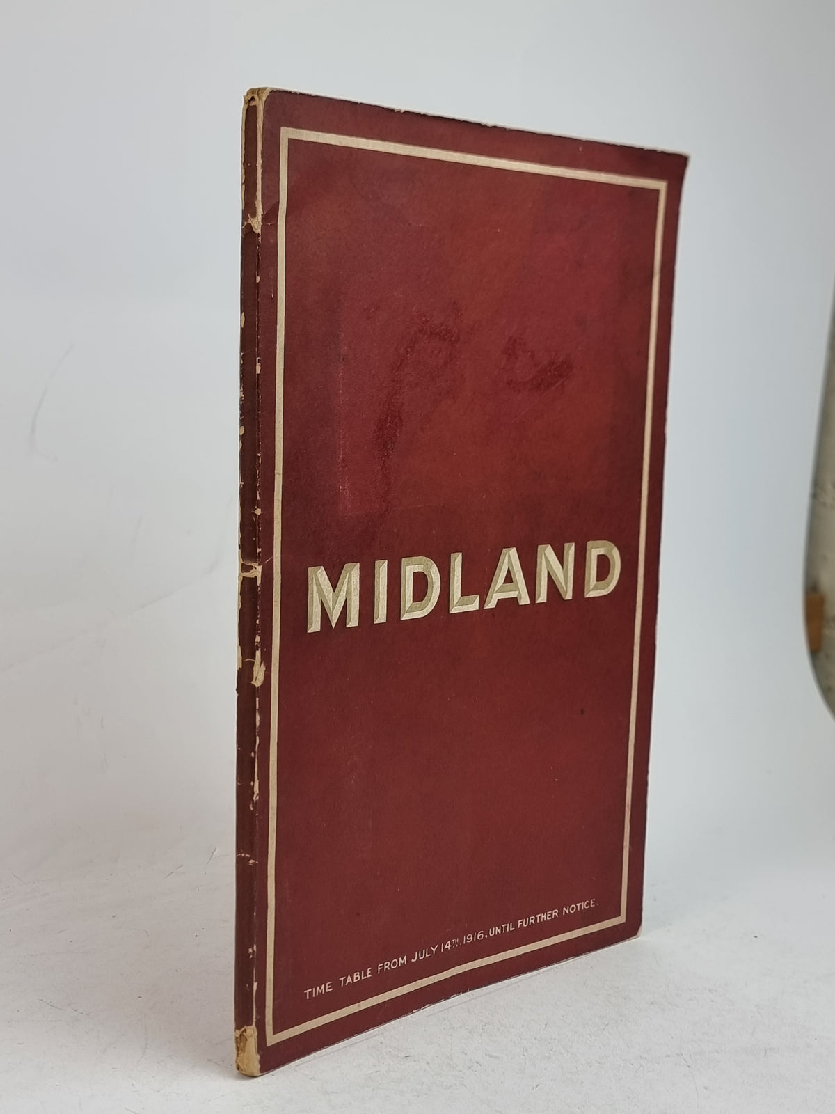 Midland Time Table From July 14th, 1916, Until Further Notice