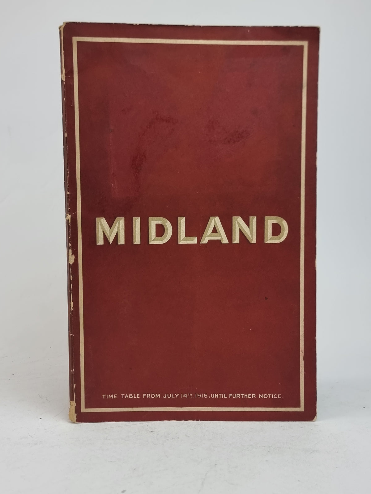 Midland Time Table From July 14th, 1916, Until Further Notice