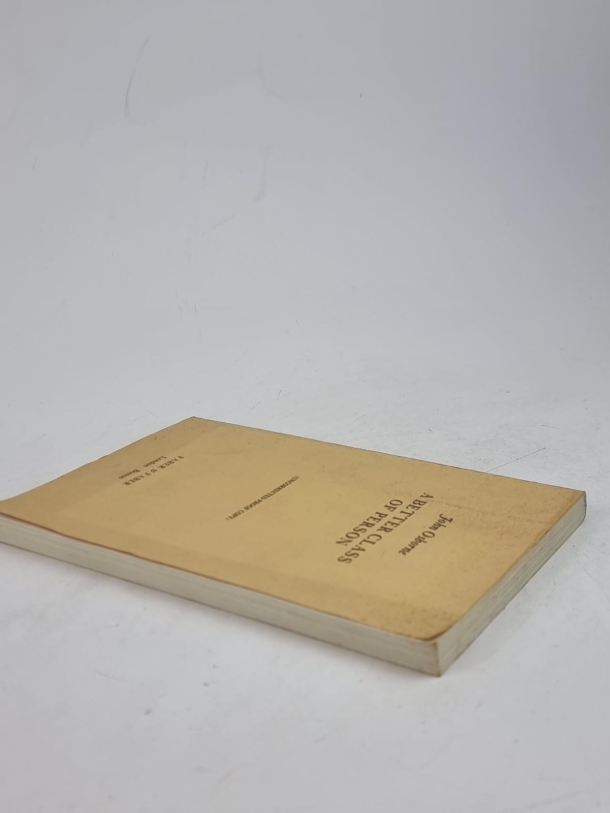 A Better Class of Person, John Osborne — Uncorrected Proof