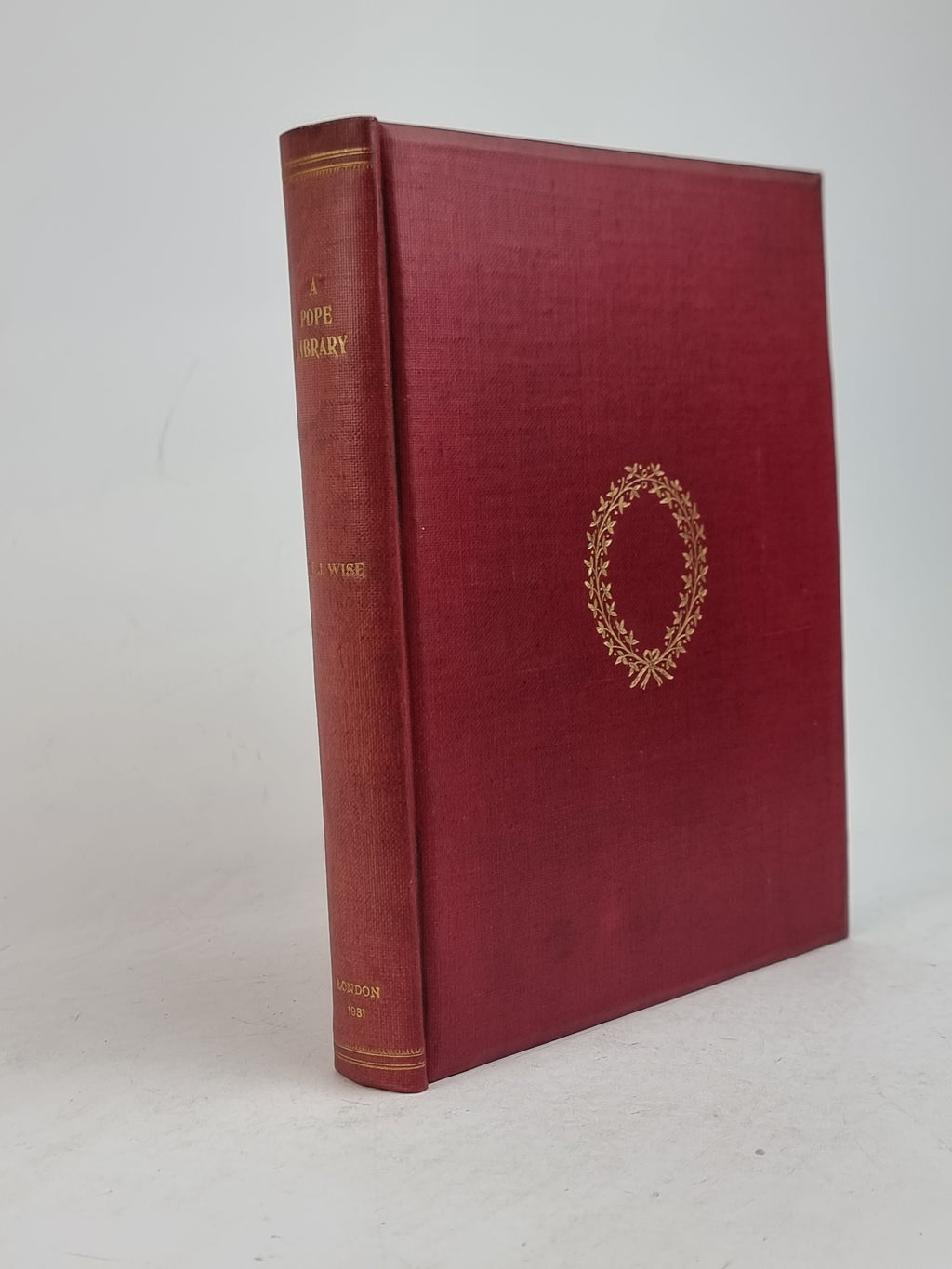 A Pope Library: A Catalogue of Plays, Poems, and Prose Writings by Alexander Pope