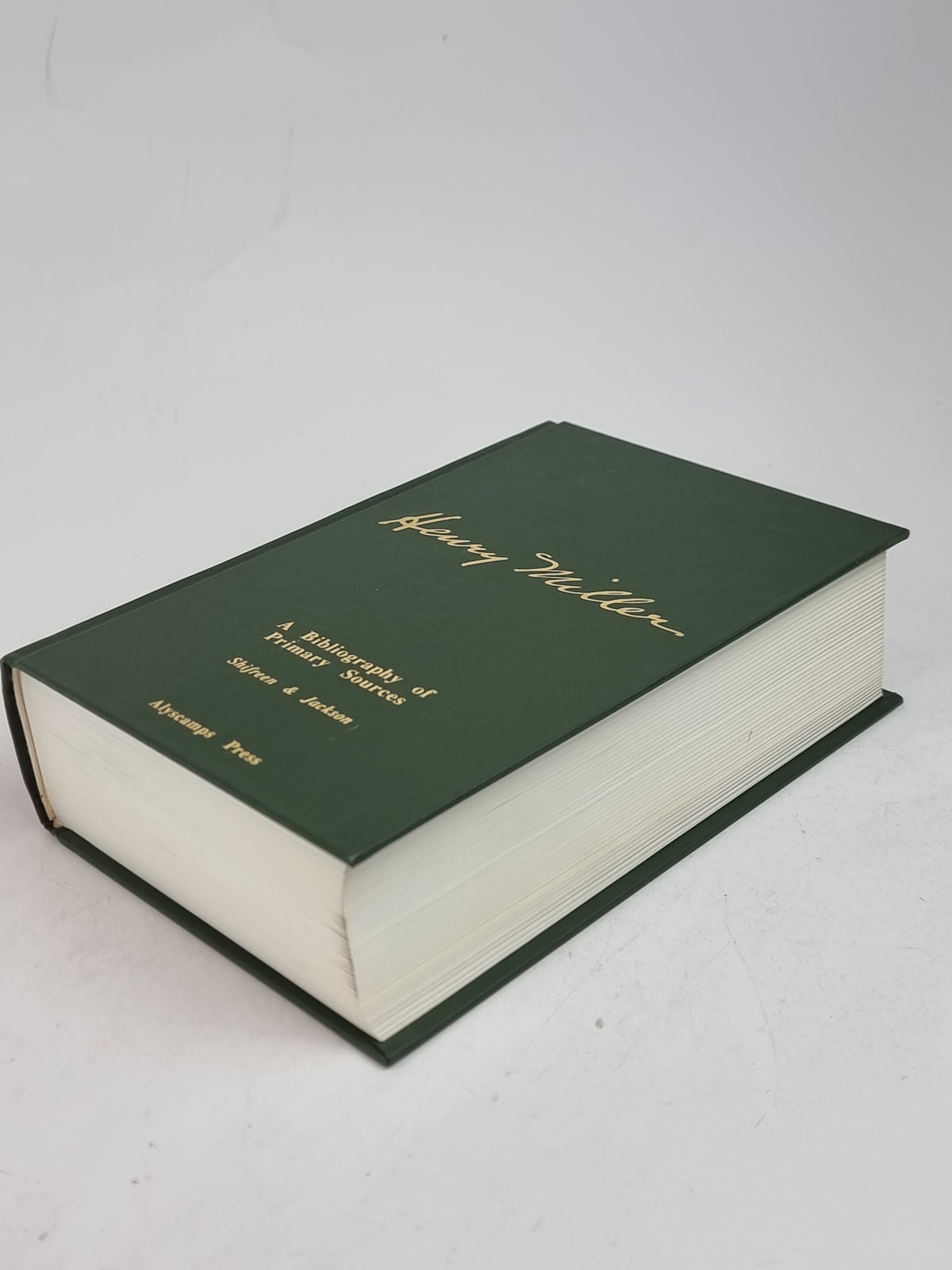 Henry Miller: A Bibliography of Primary Sources, Lawrence J. Shifreen & Roger Jackson
