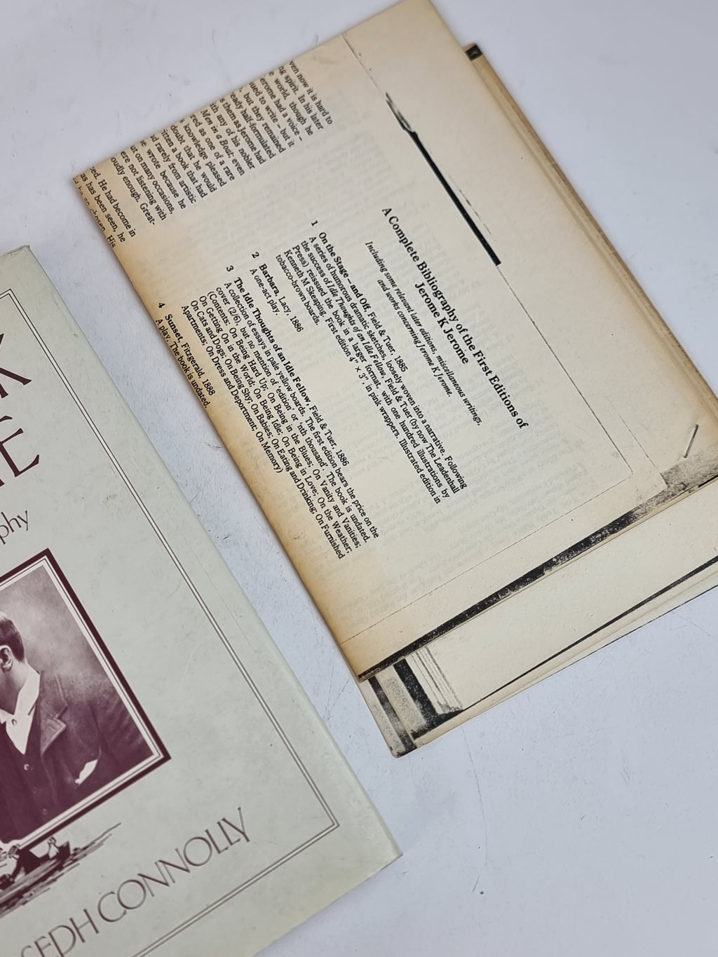 Jerome K Jerome: A Critical Biography, Joseph Connolly — 1st Edition