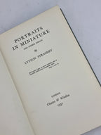 Portraits in Miniature and Other Essays, Lytton Strachey — 1st Edition