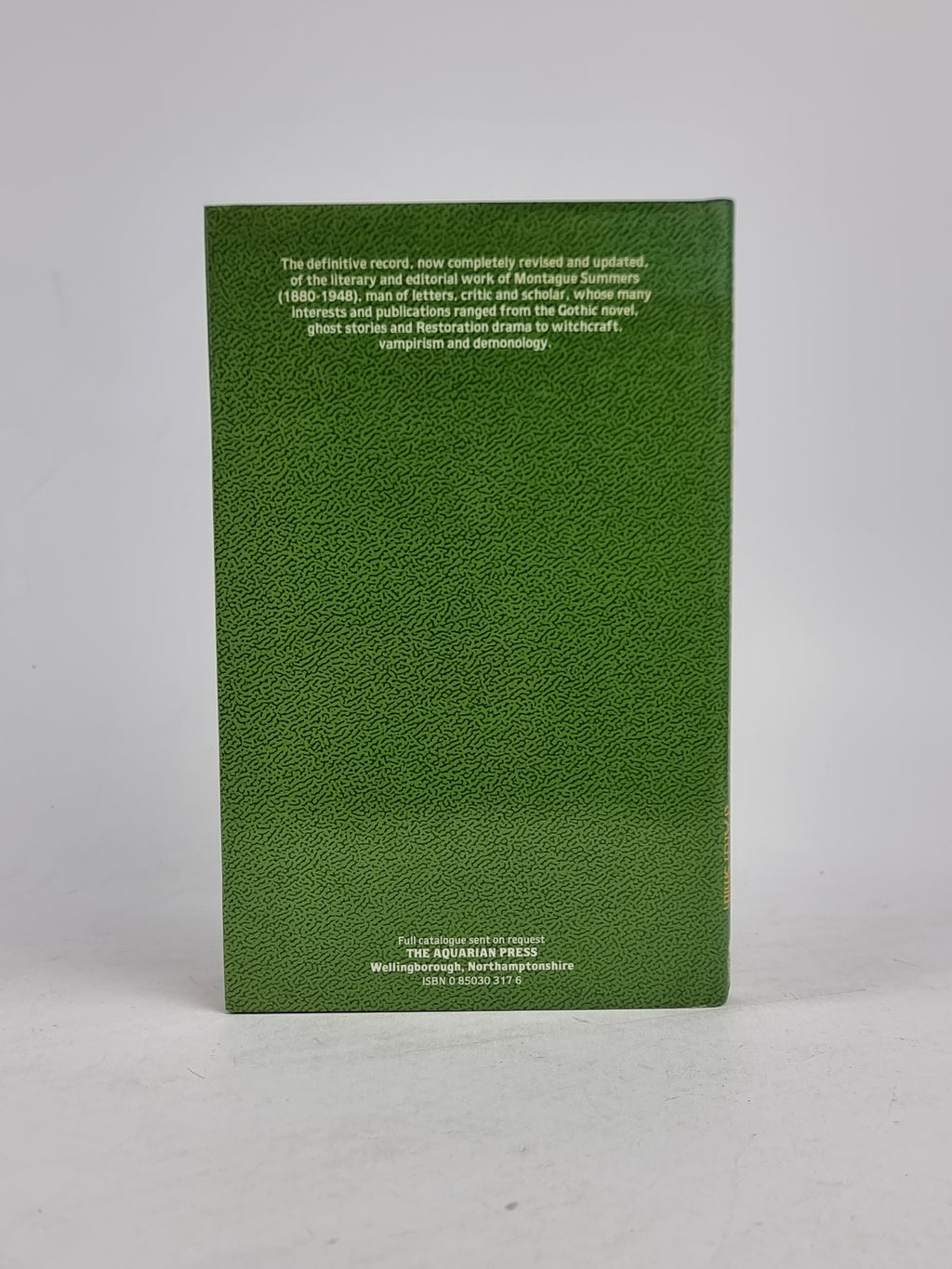 Montague Summers, A Bibliography, Timothy d'Arch Smith — 2nd Edition