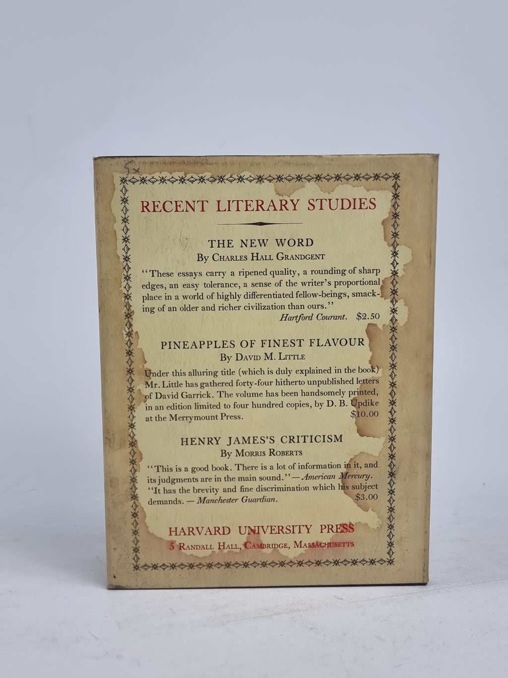 Between the Lines, H. M. Tomlinson —1st Trade Edition