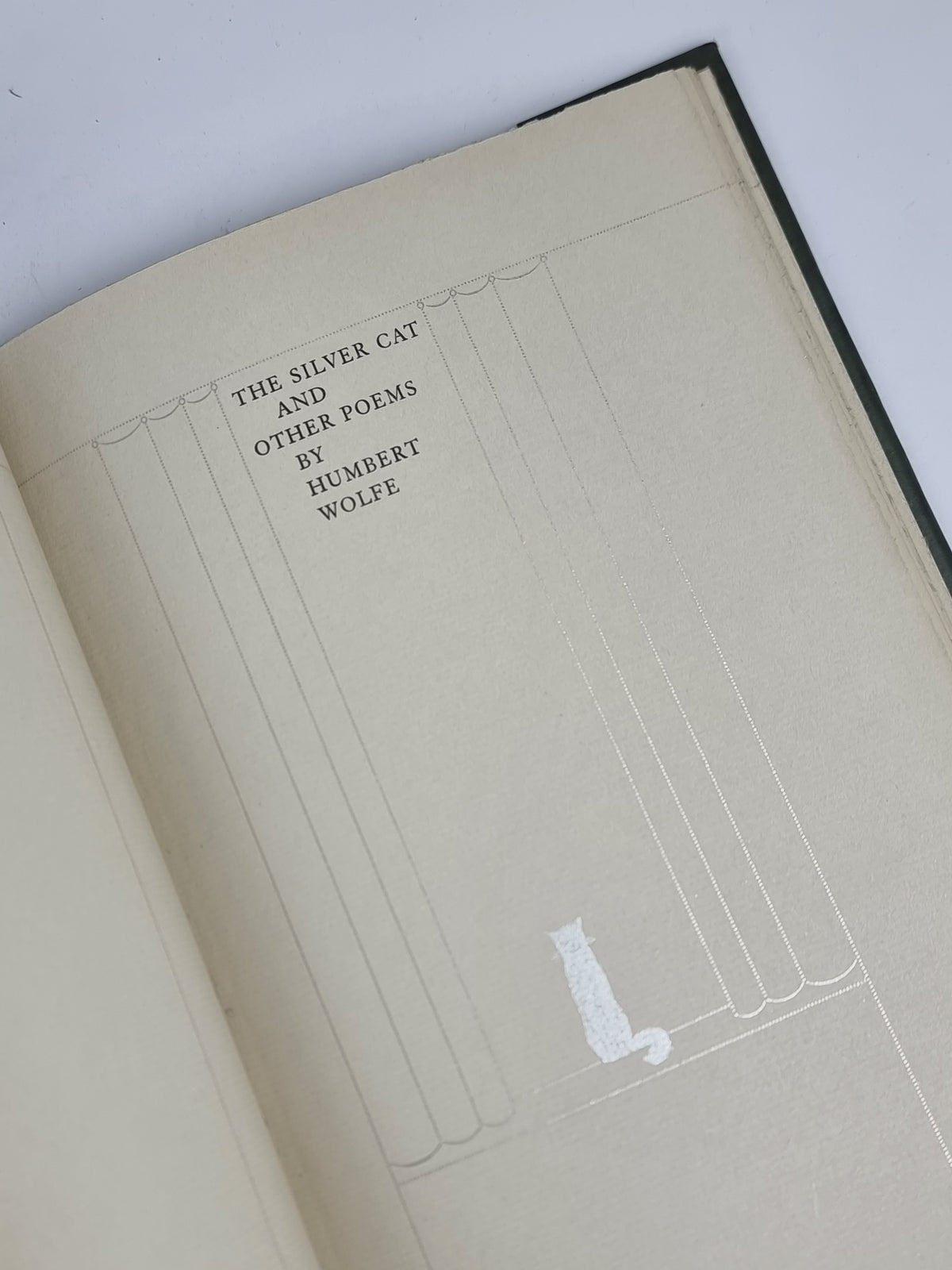 The Silver Cat and Other Poems, Humbert Wolfe — 1st Edition, Limited