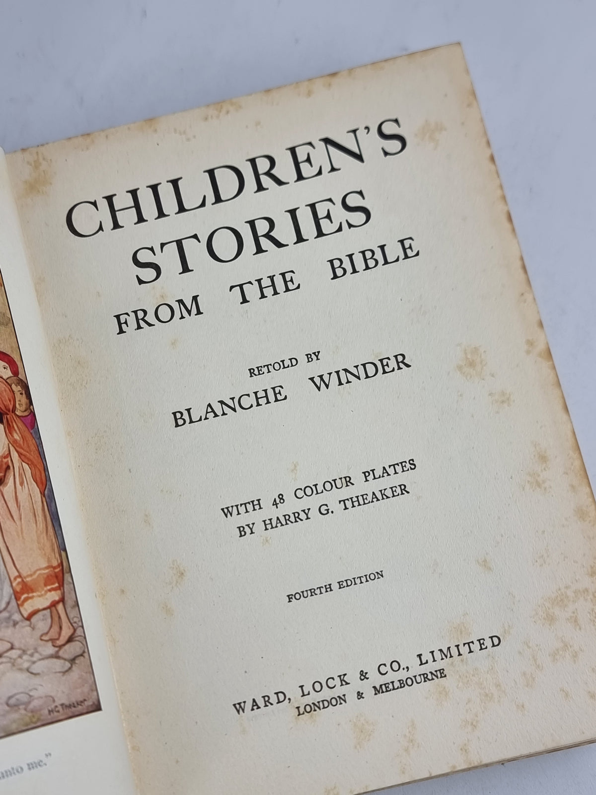 Children's Stories from the Bible, Blanche Winder — 4th Edition