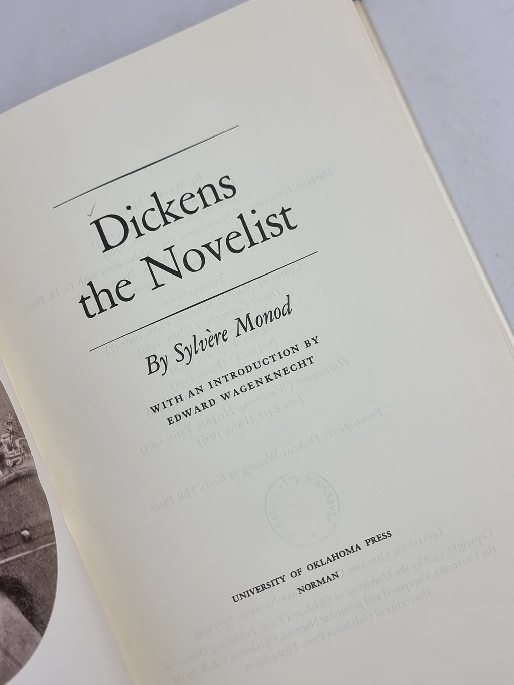 Dickens the Novelist, Sylvère Monod — 1st Edition