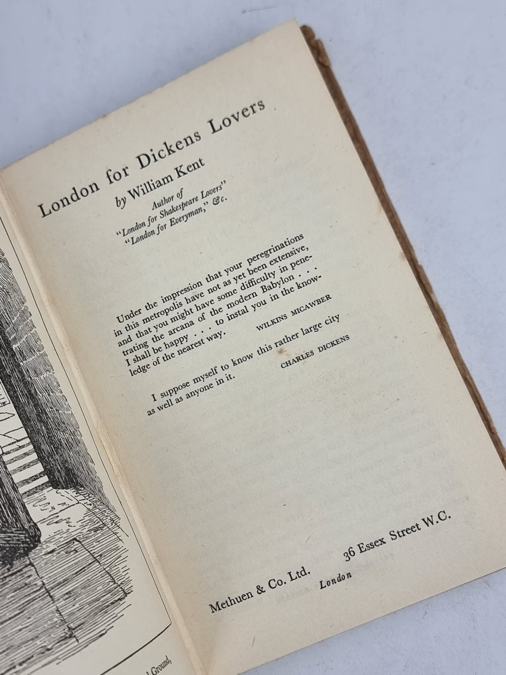 London for Dickens Lovers, William Kent — 1st Edition