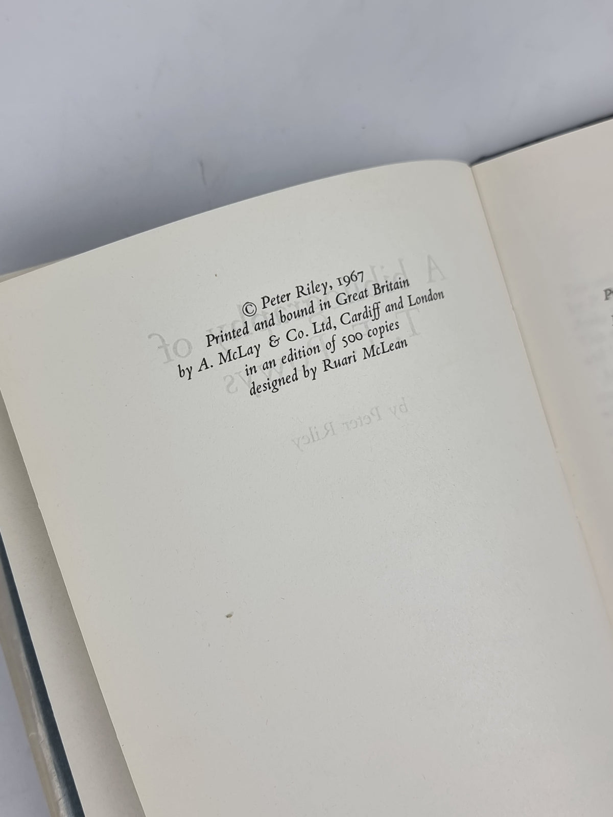 A Bibliography of T. F. Powys, Peter Riley — 1st Edition, Limited