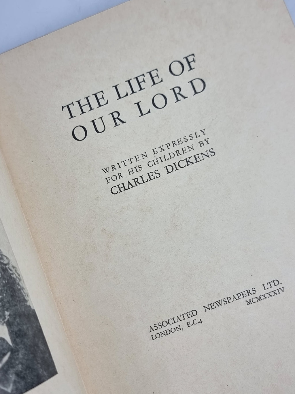 The Life of Our Lord, Charles Dickens — 1st Edition