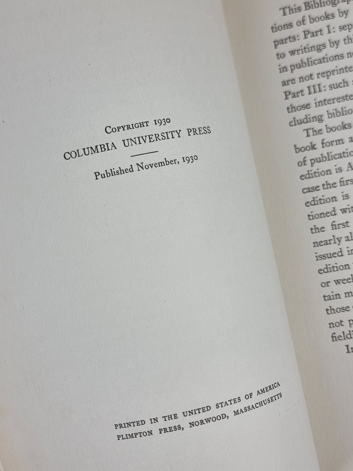 A Bibliography of John Masefield, Charles H. Simmons — 1st Edition, Limited