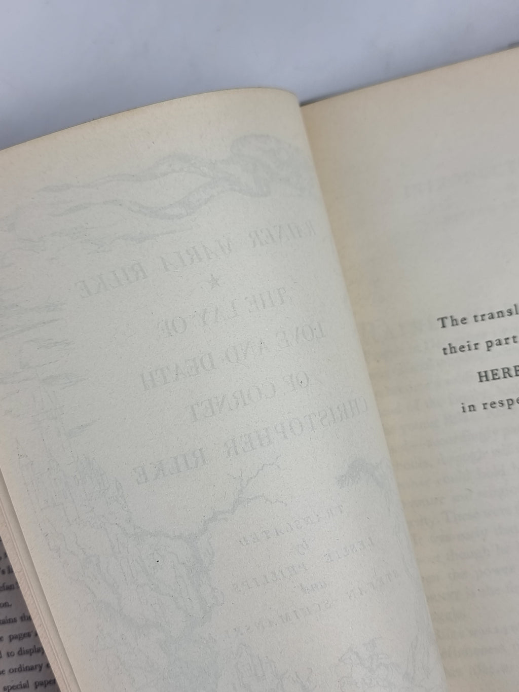 The Lay of Love and Death of Cornet Christopher Rilke, Rainer Maria Rilke — 1st Ed
