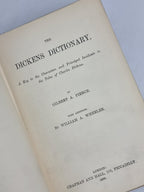 The Dickens Dictionary, Gilbert A. Pierce & William A. Wheeler — 1st Edition