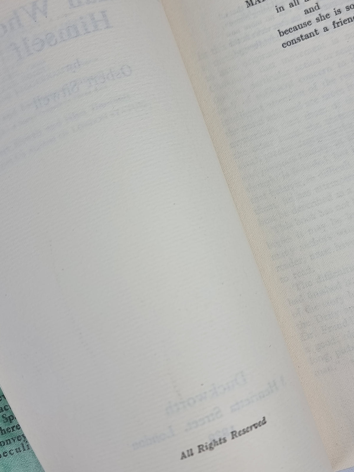 The Man Who Lost Himself, Osbert Sitwell — 1st Edition