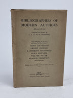 Bibliographies of Modern Authors (Second Series), C. A. and H. W. Stonehill — 1st Ed