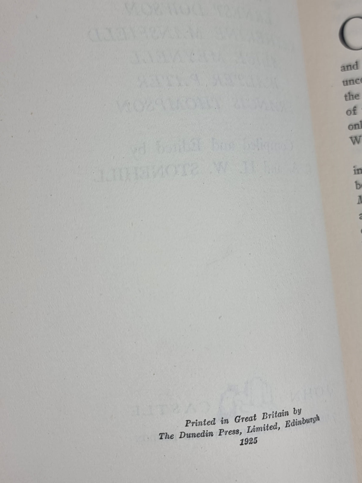Bibliographies of Modern Authors (Second Series), C. A. and H. W. Stonehill — 1st Ed