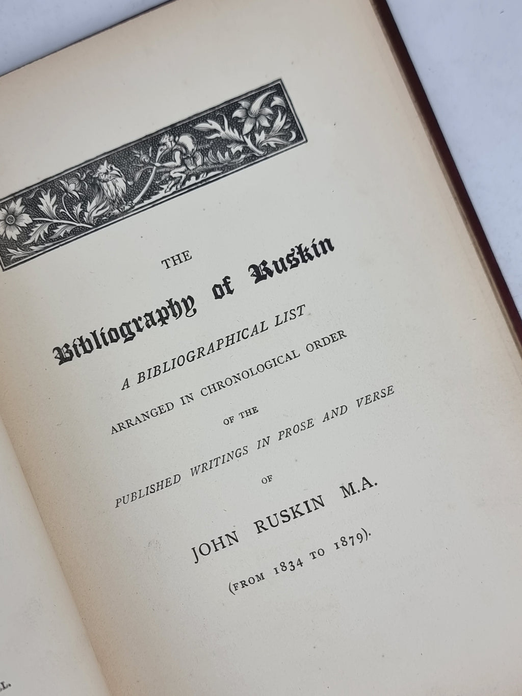 The Bibliography of Ruskin, Richard Herne Shepherd