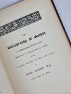 The Bibliography of Ruskin, Richard Herne Shepherd