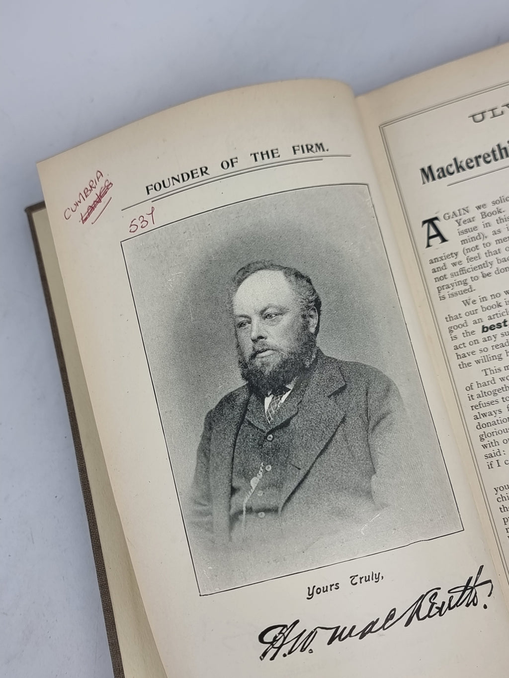 Furness Year Book, H.W. Mackereth