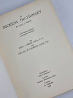 A Dickens Dictionary, Alex. J. Philip and W. Laurence Gadd — 2nd Edition