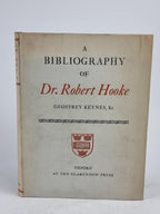 A Bibliography of Dr. Robert Hooke, Geoffrey Keynes — 1st Edition