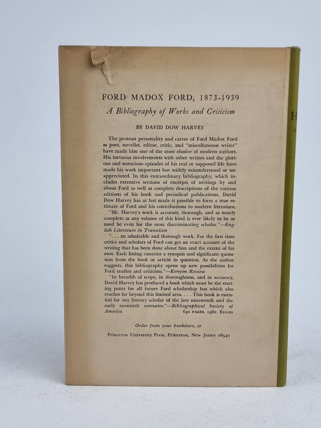 Ernest Hemingway: A Comprehensive Bibliography, Audre Hanneman — 1st Edtion