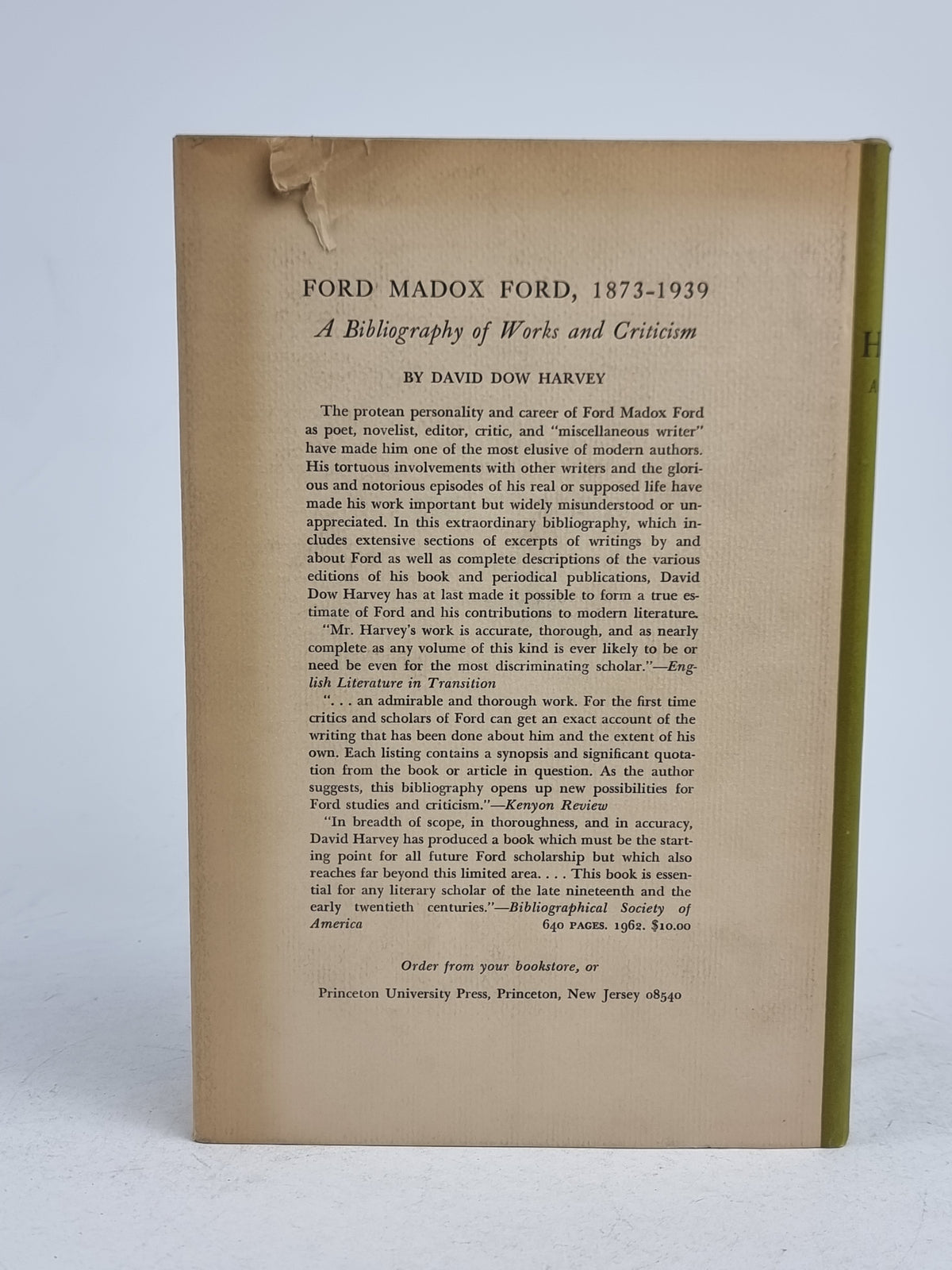 Ernest Hemingway: A Comprehensive Bibliography, Audre Hanneman — 1st Edtion
