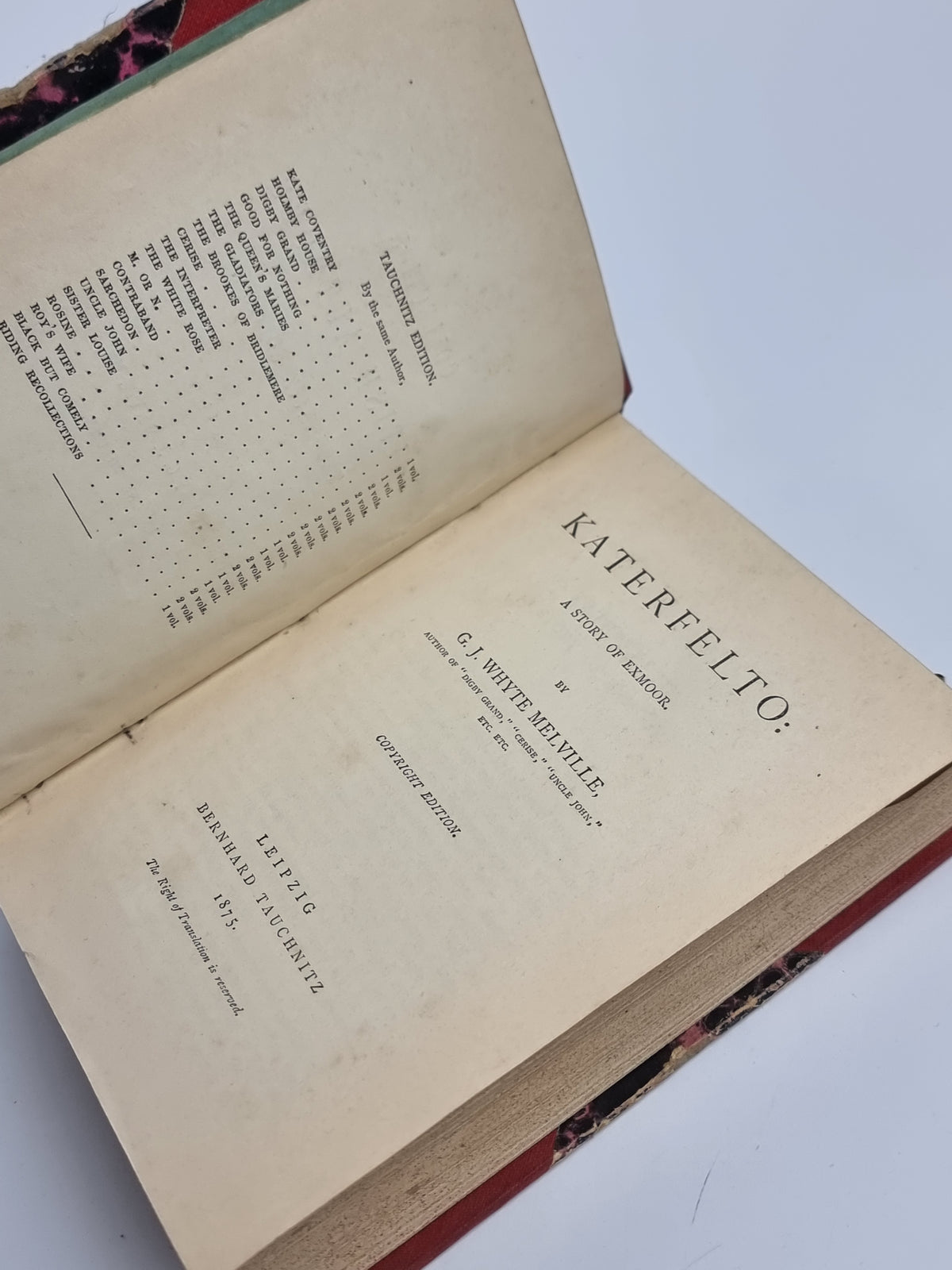 Katerfelto: A Story of Exmoor, G. J. Whyte Melville