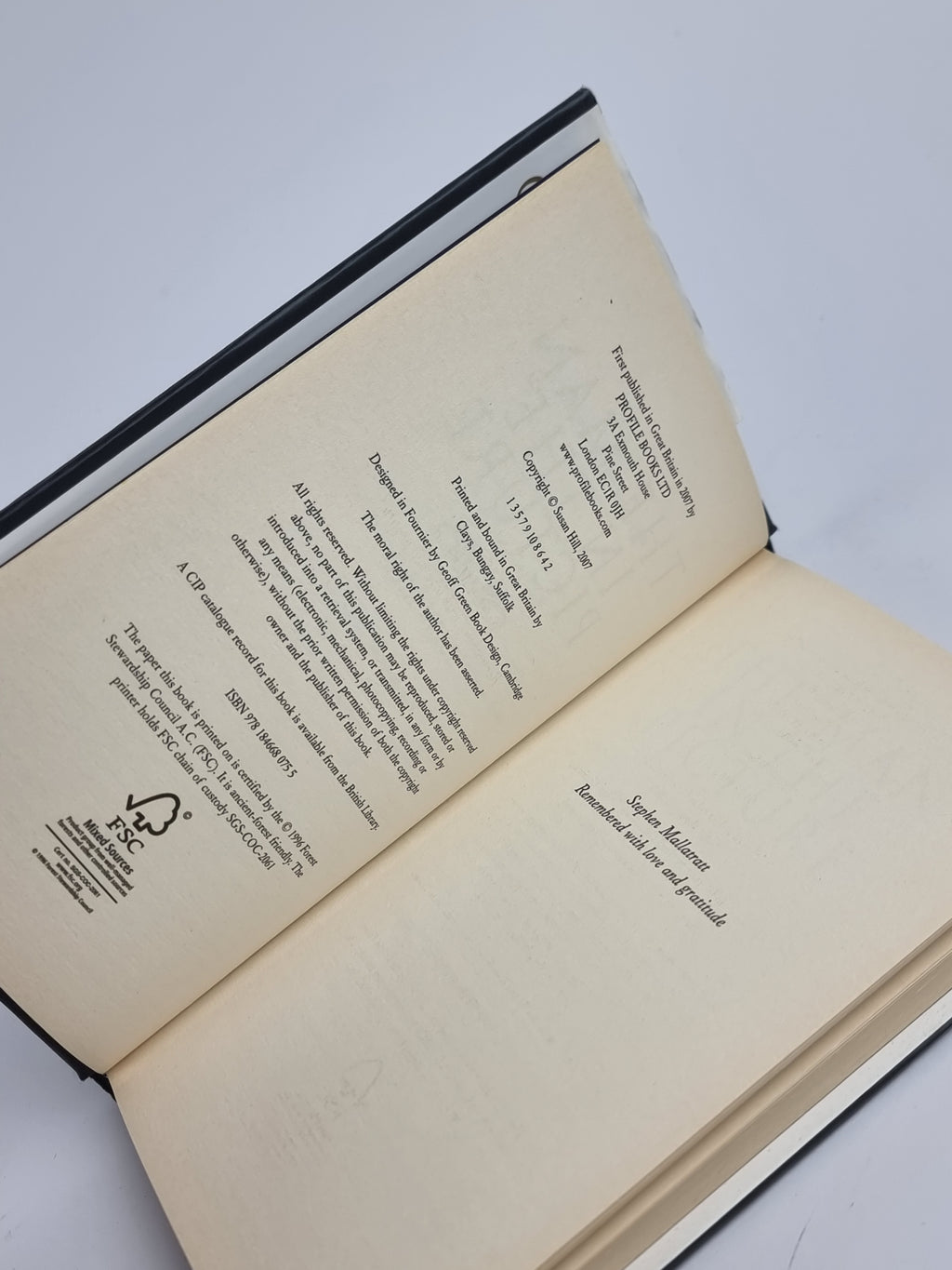 The Man in the Picture, Susan Hill — 1st Edition