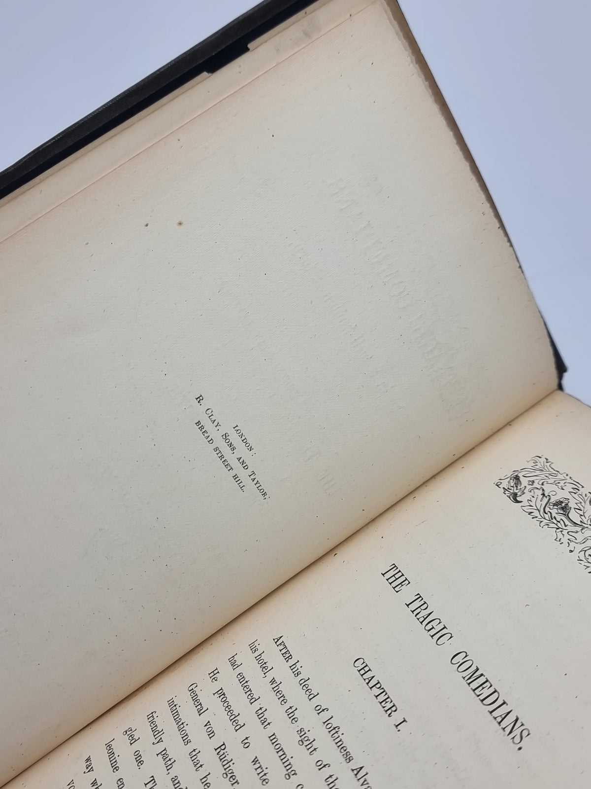 The Tragic Comedians, George Meredith — 1st Edition