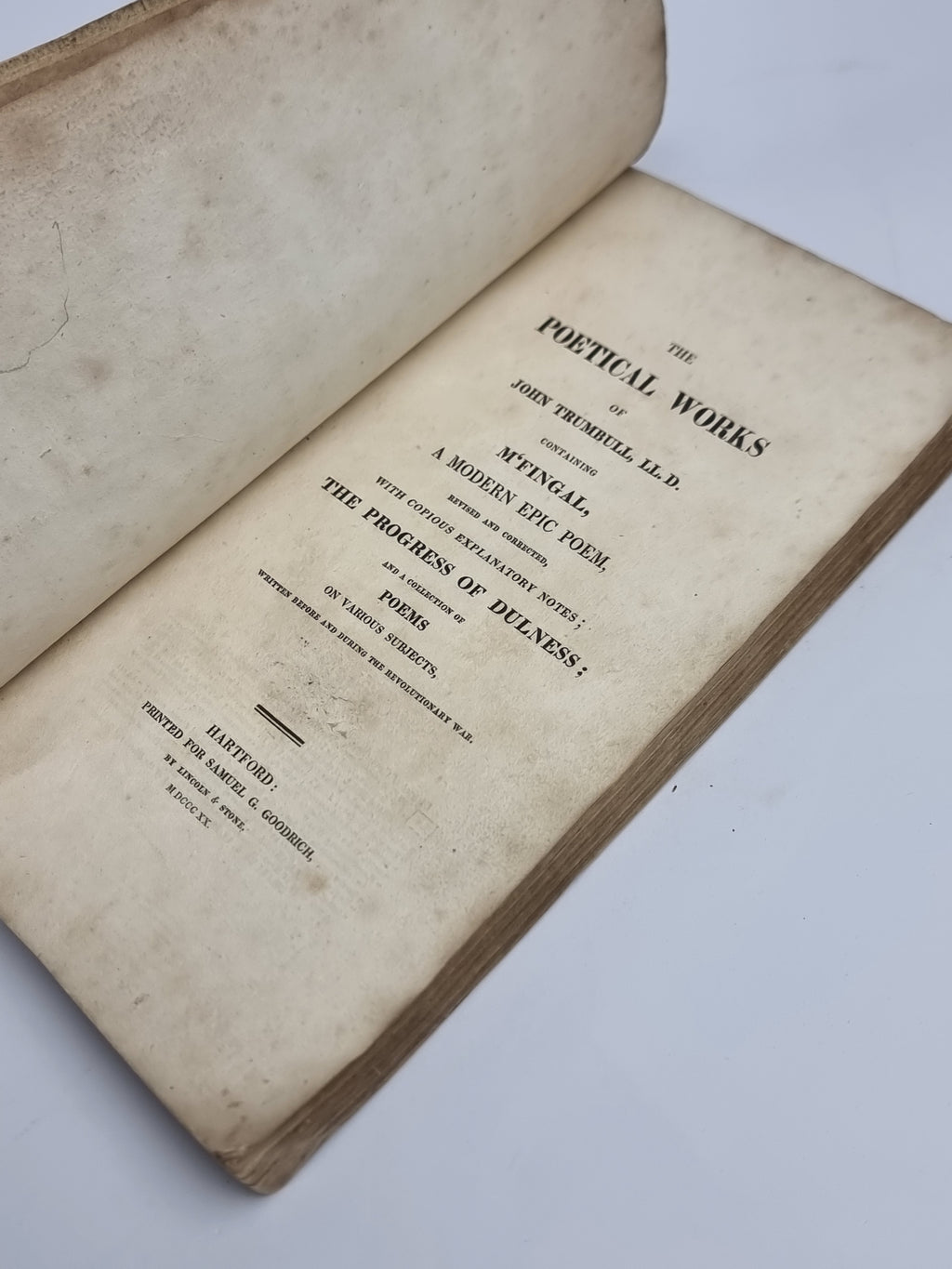 The Poetical Works of John Trumbull, LL.D., John Trumbull — 1st Edition