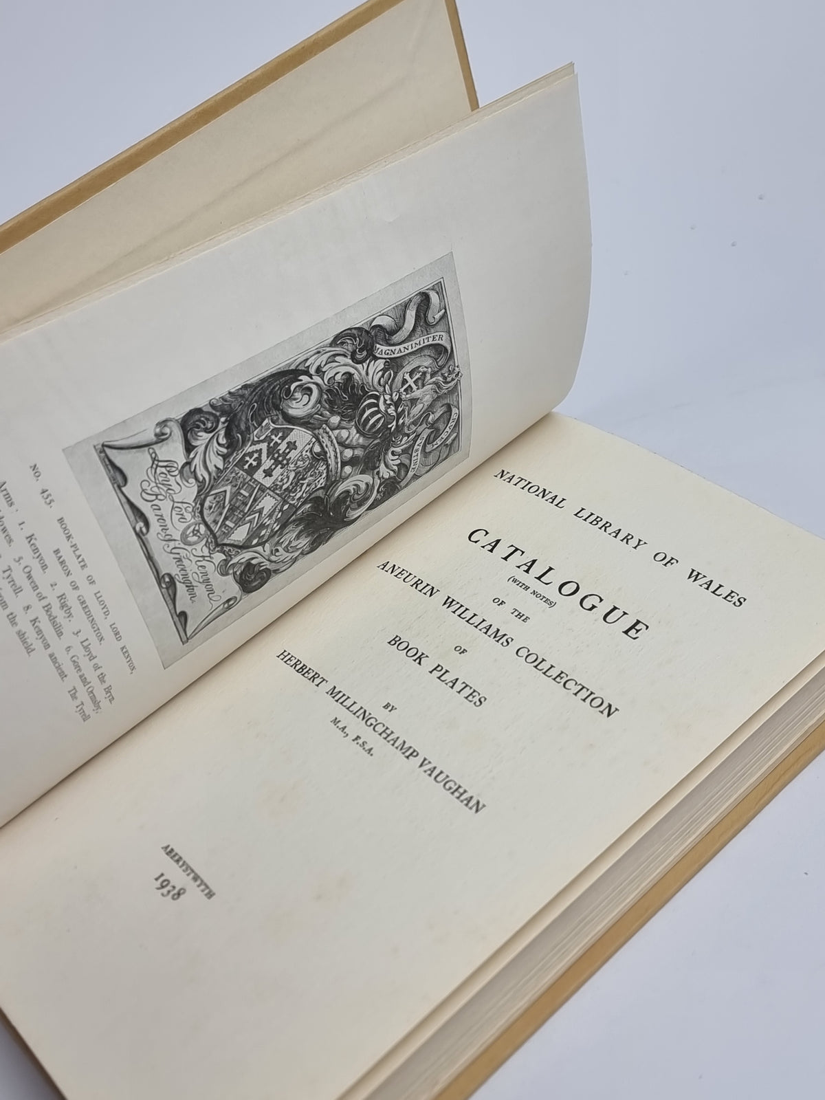 Catalogue (With Notes) of the Aneurin Williams Collection of Book Plates