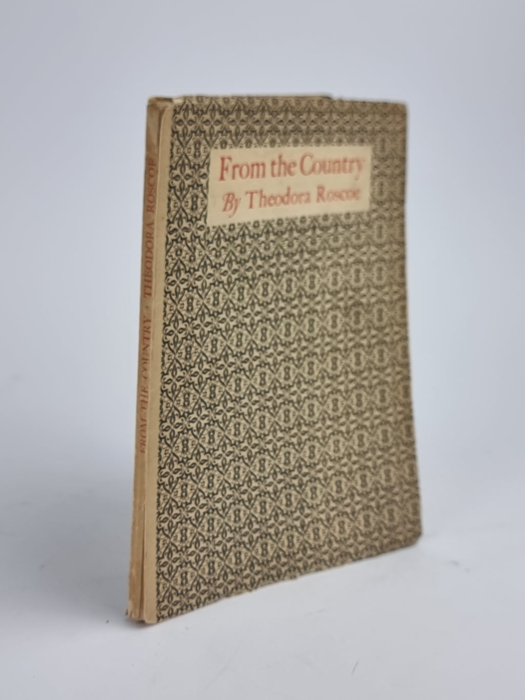 From the Country and Other Poems, Theodora Roscoe — 1st Edition, Signed