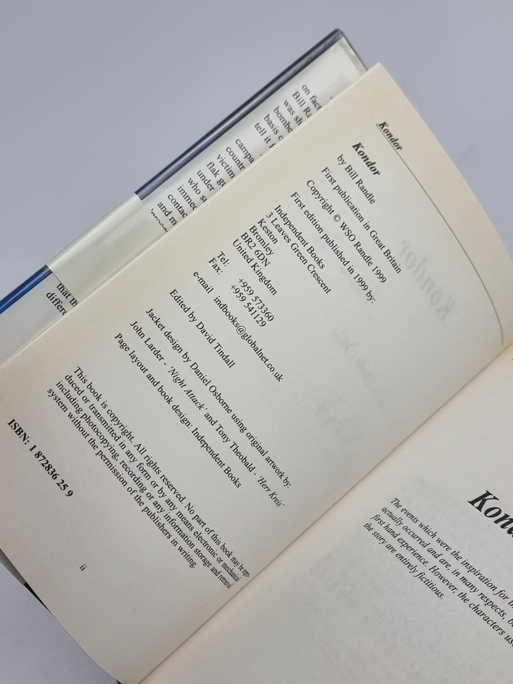 Kondor, Bill Randle — 1st Edition, Signed