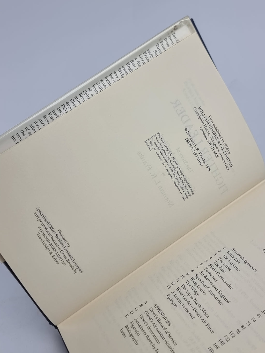 Fighter Leader, Norman Franks — 1st Edition
