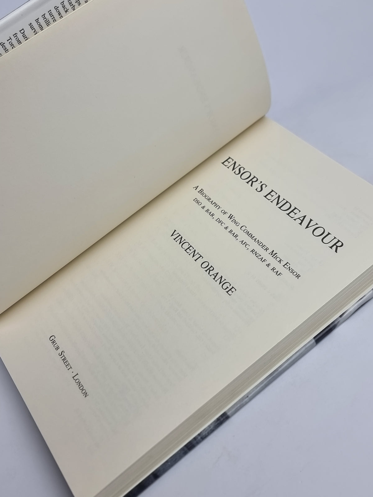 Ensor's Endeavour, Vincent Orange — 1st Edition