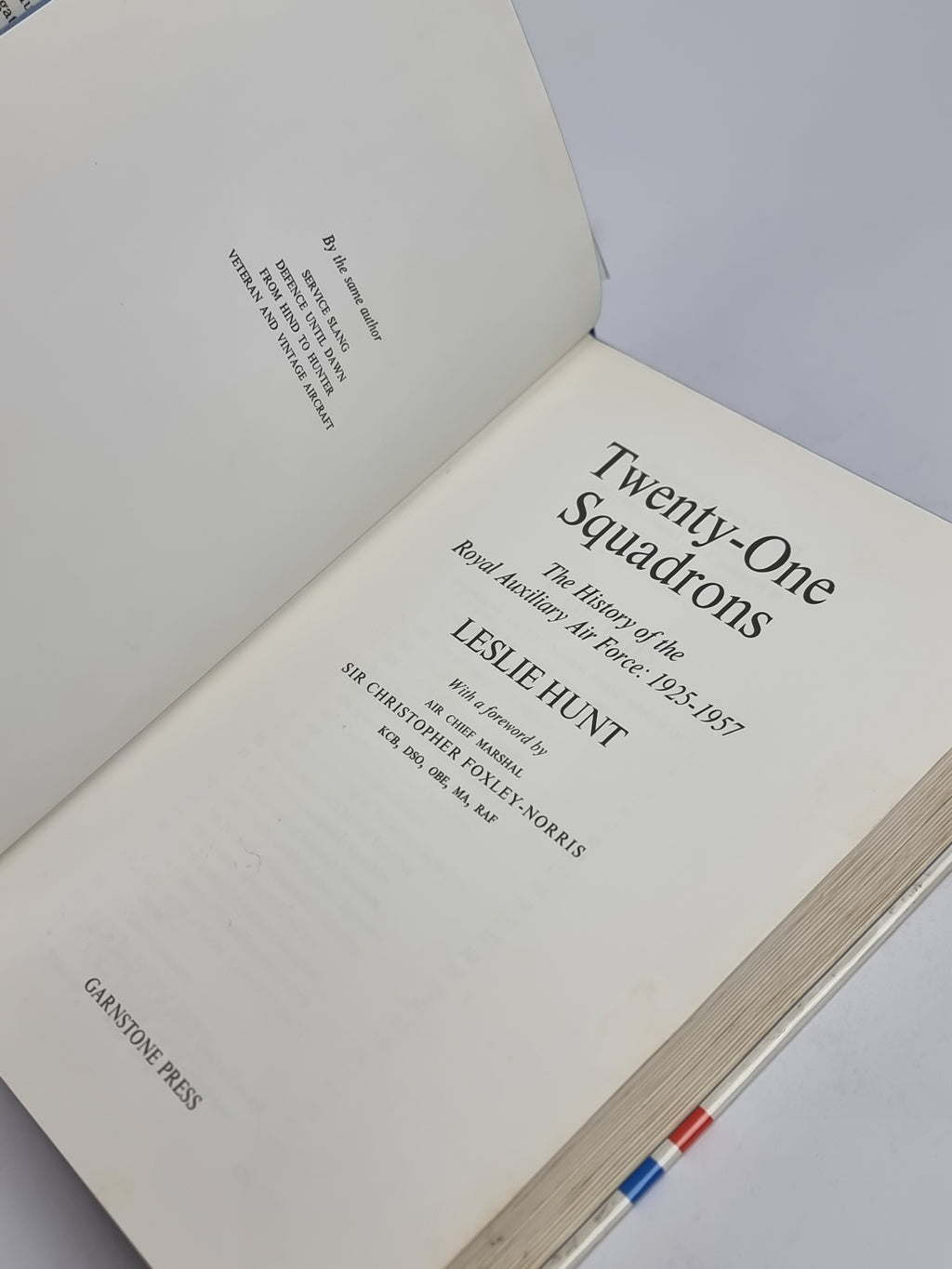 Twenty-One Squadrons, Leslie Hunt — 1st Edition
