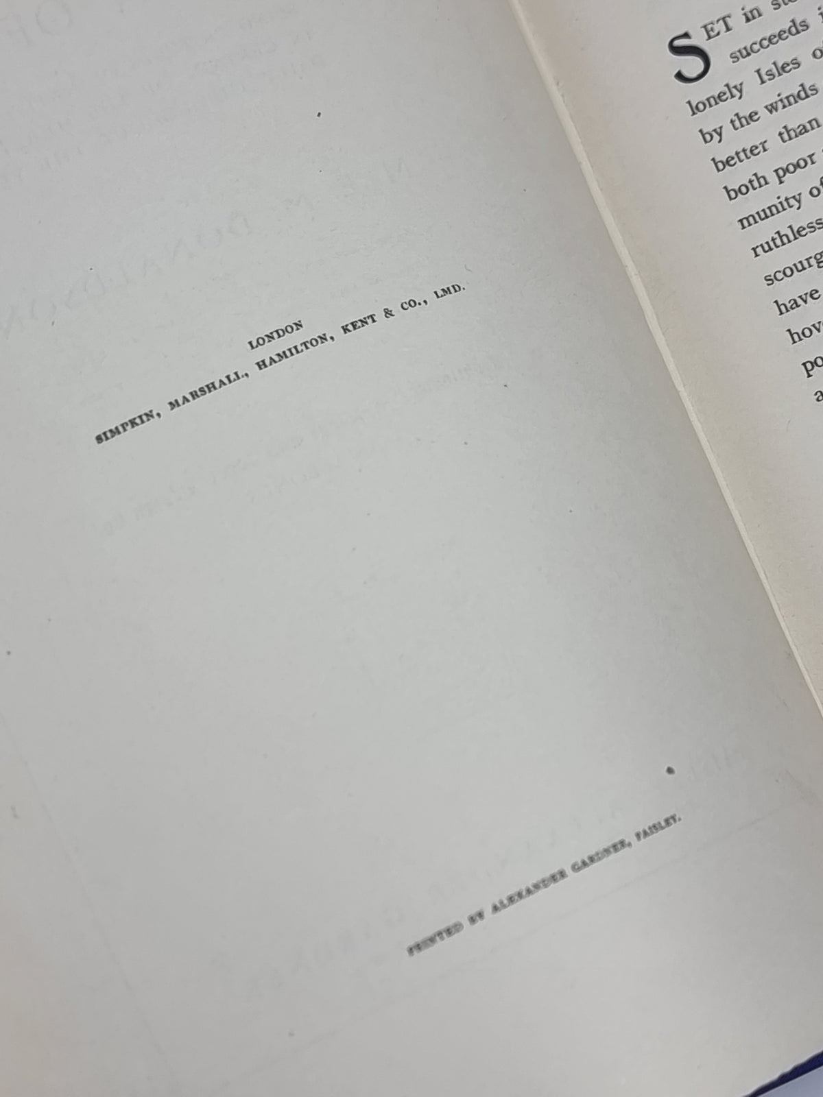 Islesmen of Bride, M. E. M. Donaldson — 1st Edition
