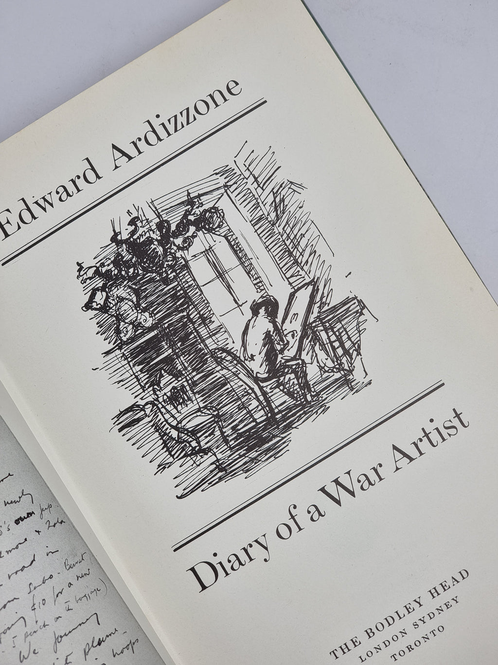 Diary of a War Artist, Edward Ardizzone — 1st Edition