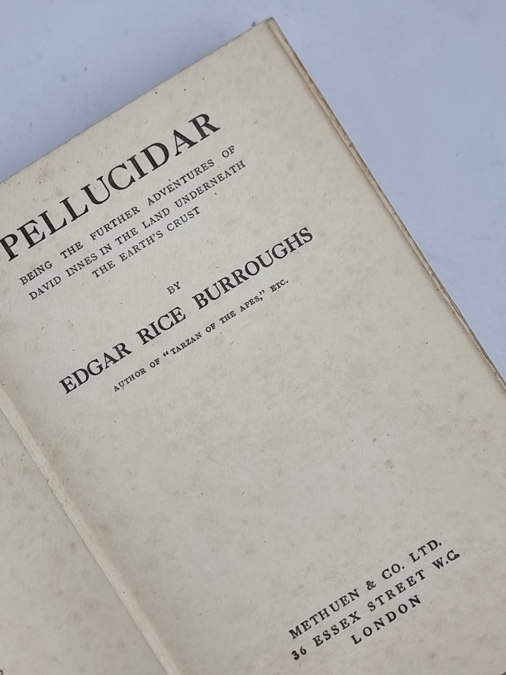 Pellucidar, Edgar Rice Burroughs — 1st Edition