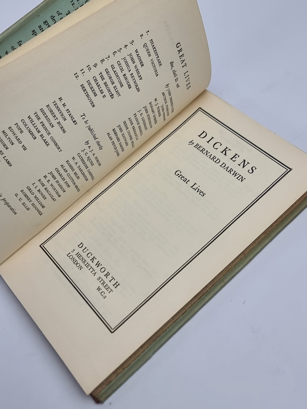 Dickens, Bernard Darwin — 1st Edition